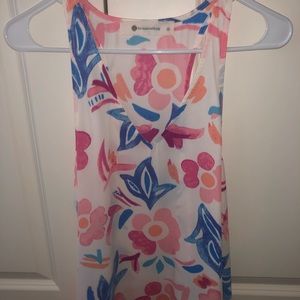 Bright floral tank top